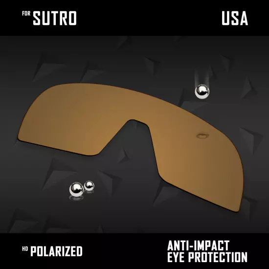 Anti Scratch Polarized Replacement Lenses for-Oakley Sutro OO9406