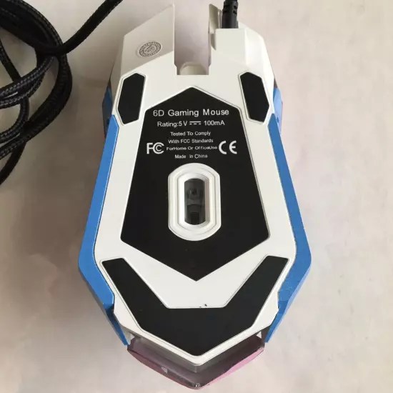 OW Mouse Breathing LED Backlit Gaming Mouse Genji Reaper Wired USB Computer