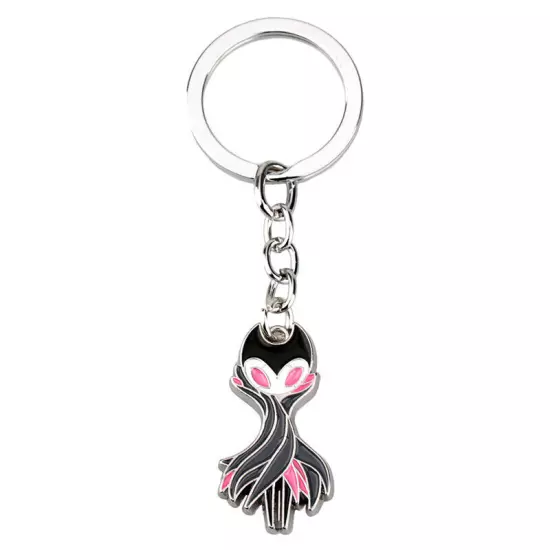 Hollow Knight Game Characters Pendant Keychain Necklace Metal Keyring Xmas Gift