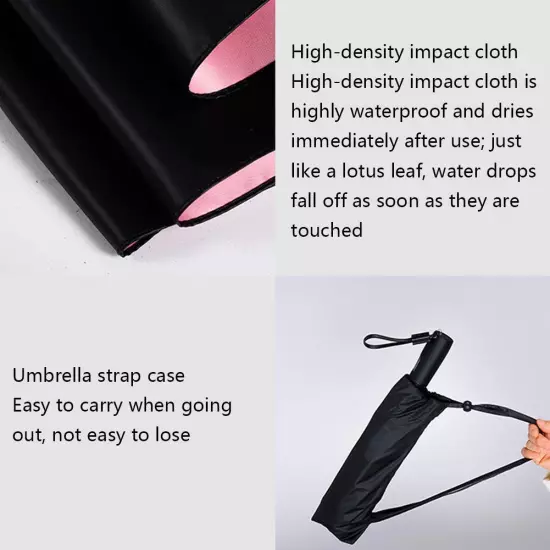 Rechargeable Folding Umbrella with Fan Summer Sunny Umbrella Nice