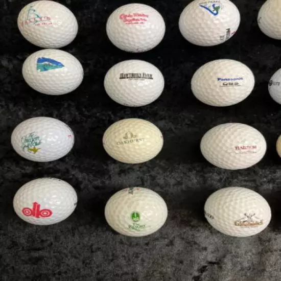 Lot Of 30 Vintage Golf Balls From Various Events