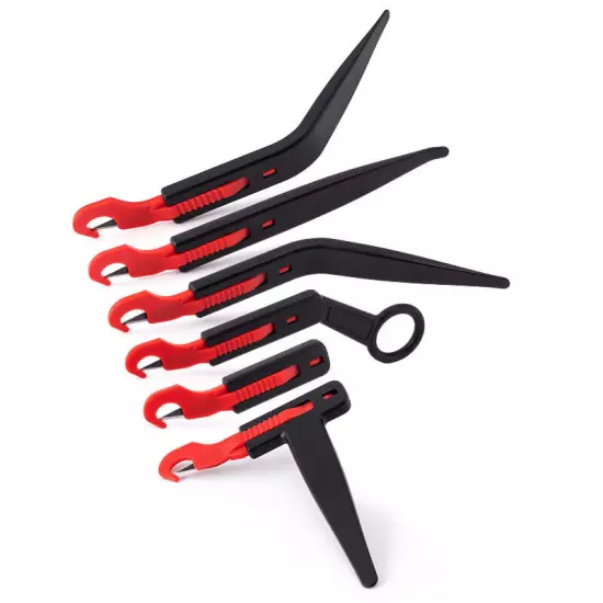 6PCS Safety Back Slitter Knife with Different Handles Vinyl Knife Wrap Knife Kit