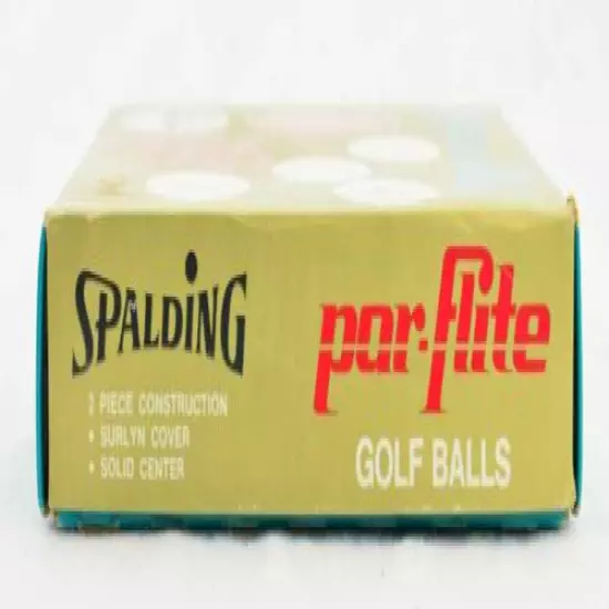 Vintage SPALDING PAR FLITE Golf Balls Dozen 1960s Surlyn One Dozen