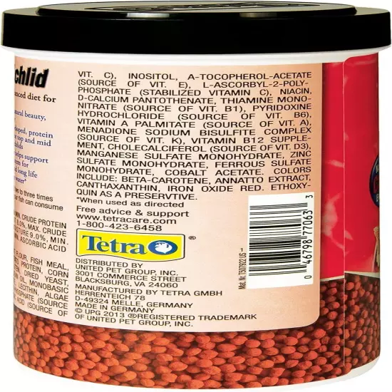 cichlid Fish Floating Cichlid Pellets 6 Ounces, Nutritionally Balanced Diet