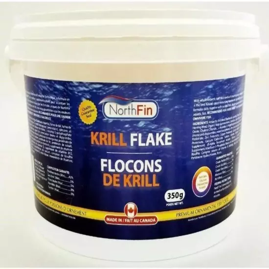 NorthFin Krill Flake Food 350g Krill Flakes Bucket Aquarium Premium Fish Food