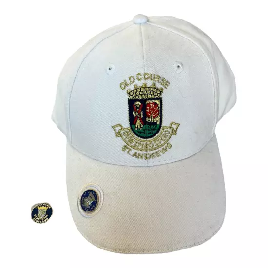 Saint Andrews Old Course Golf Hat with 3 Ball Markers Made Exclusive Official