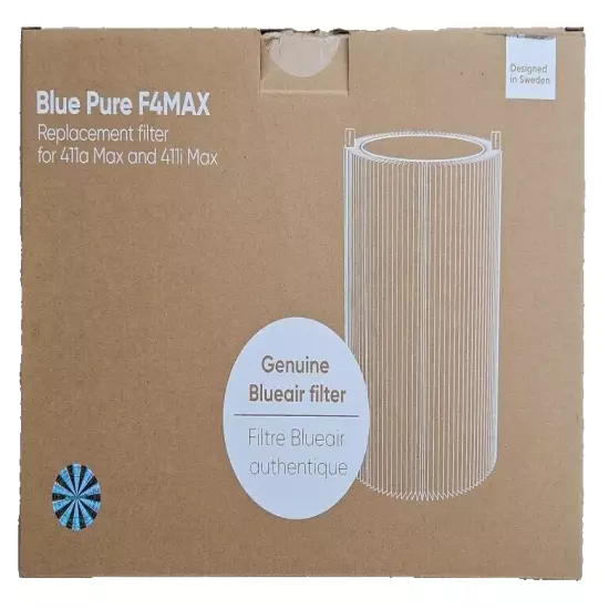 GENUINE Blueair Blue Pure F4MAX [411i Max/411a Max] OEM Replacement Filter