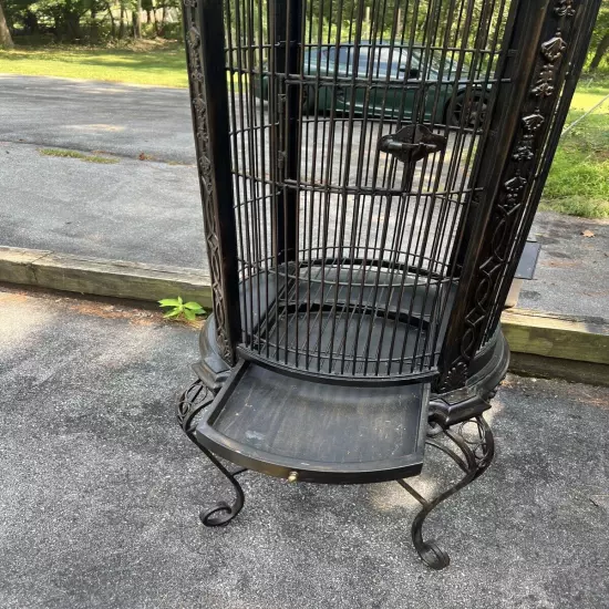 Vintage Metal Pulaski Seaweed Birdcage