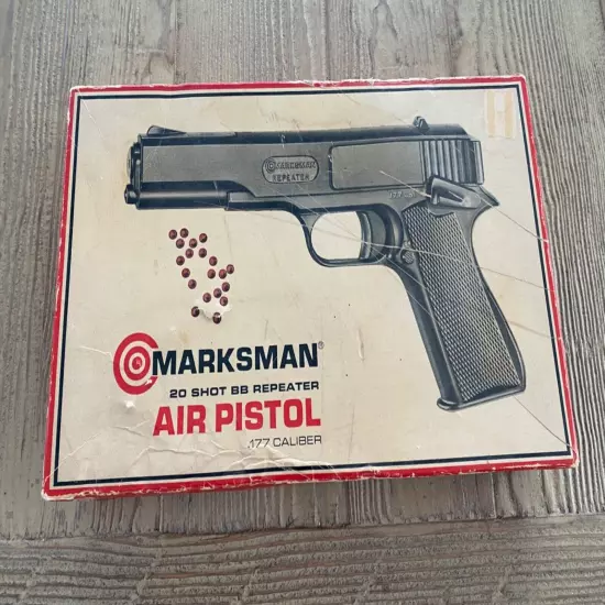 MARKSMAN REPEATER MODEL 1020 BB GUN .177 W/BOX, MANUAL AND BB’S