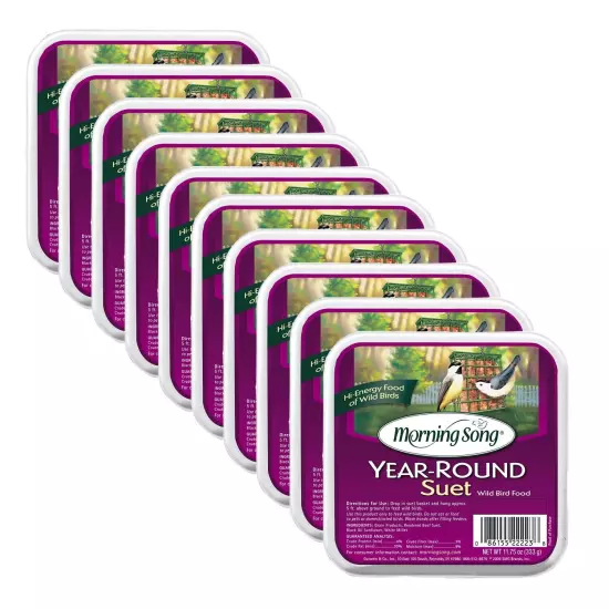 Morning Song Year Round Suet - 10 pack of 11.75 oz each for Every Season