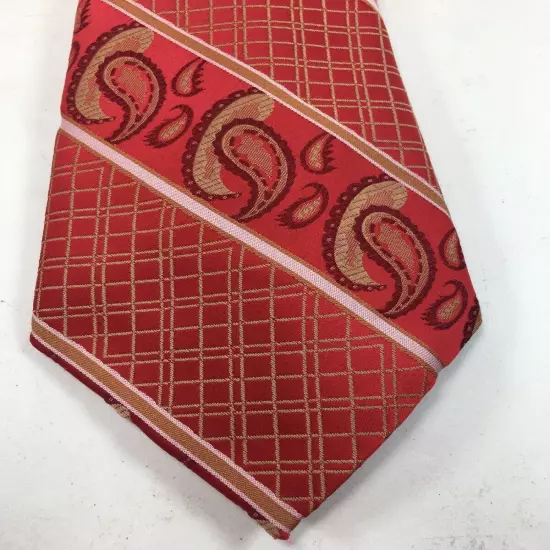 CASA DE MODA Mens Tie Orange Tan