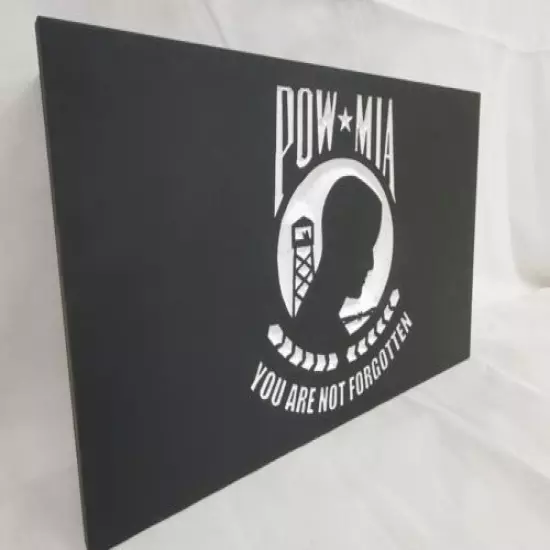 19" POW MIA Flag handgun concealment cabinet hidden gun storage safe