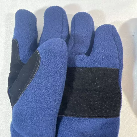 Head Men's Winter Gloves Insulated 100% Polyester Size Large Black Blue