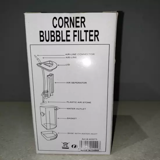 Aquarium Corner Bubble Internal Filter