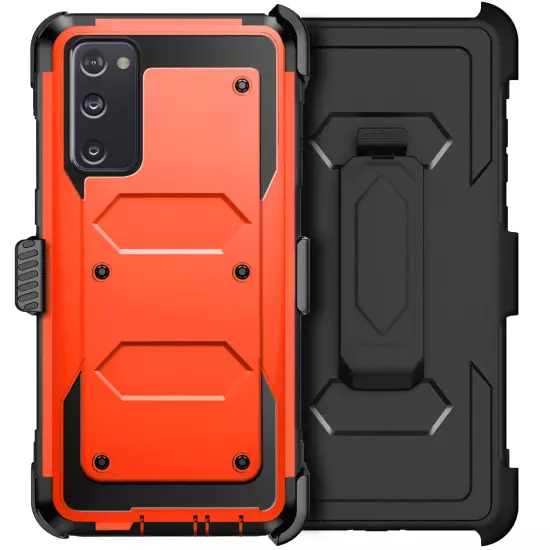 For Samsung Galaxy S20 FE 5G Shockproof Phone Case Cover w/ Belt Clip Holster