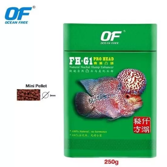 Fish Food Cichlids OF FH-G1 Pro Accelerate Growth Head Up Flowerhorn Intense