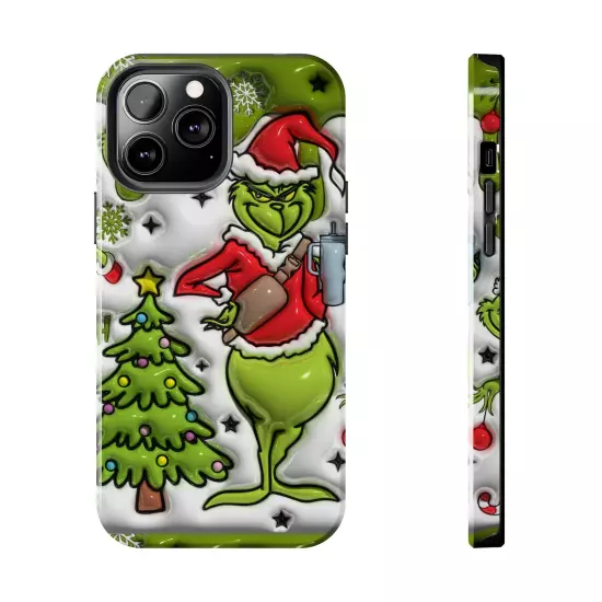 Grinch Tough Phone Cases Samsung S20 S21 S22 S23 Iphone 15 14 13 12 11