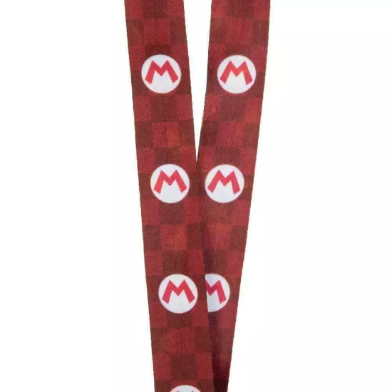 Super Mario Icons Detachable Lanyard ID Badge Holder Keychain Nintendo