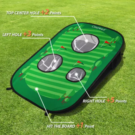 Golf Cornhole Game Set Foldable Golf Training Net Golf Target Net Outdoor Game