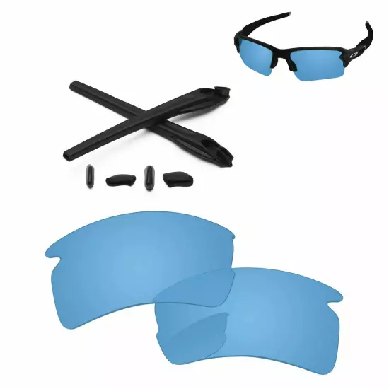 Lensology Polarized Replacement Lenses & Kit For-Oakley Flak 2.0 XL OO9188 - Opt