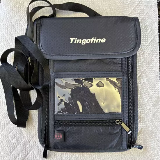 WOW! RFID Passport Wallet Holder by TINGOFINE- Adj. Strap- 8x6”- 7 POCKETS!!