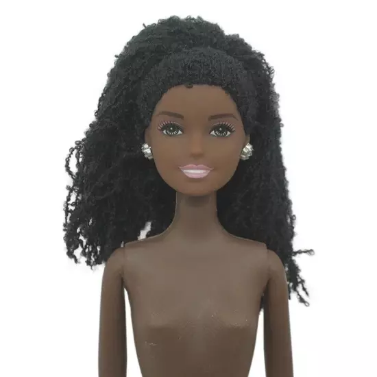 1:6 BJD Dolls Chocolate Movable Jointed Nude Doll Body Black Hair Heads Kid Toys