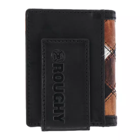 Hooey Smackdown Patchwork Western Black & Brown Bifold Wallet RFW009-BRBK