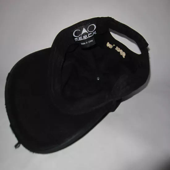 Distressed CAC Rock N Rolled EST 1968 Adjustable Black Hat