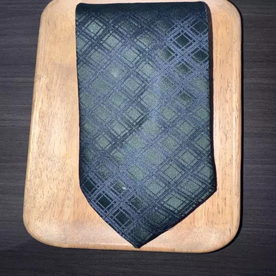 Tie Rack Italy Geometric Green Tie