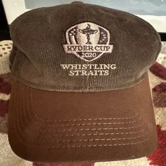 Ryder Cup 2020 Whistling Straits Golf Hat Brown Courderoy One Size by Imperial