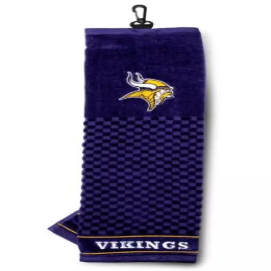 NFL Embroidered Tri-fold Towel - Minnesota Vikings Golf 