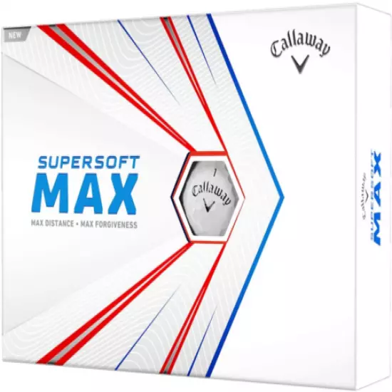 Callaway 2021 Supersoft Max Golf Balls 12B PK One Size, White 