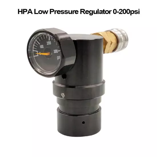 Adjustable HPA Micro MR GEN2 Regulator W/US Foster Coupler & Remote Hose 200psi