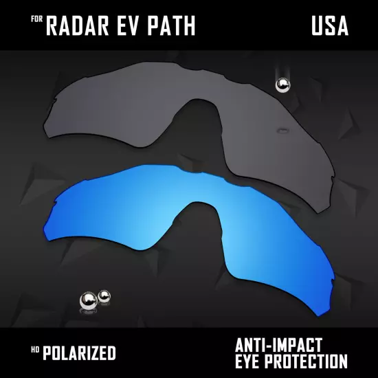 Anti Scratch Polarized Replacement Lenses for-Oakley Radar EV Path OO9208 Opt