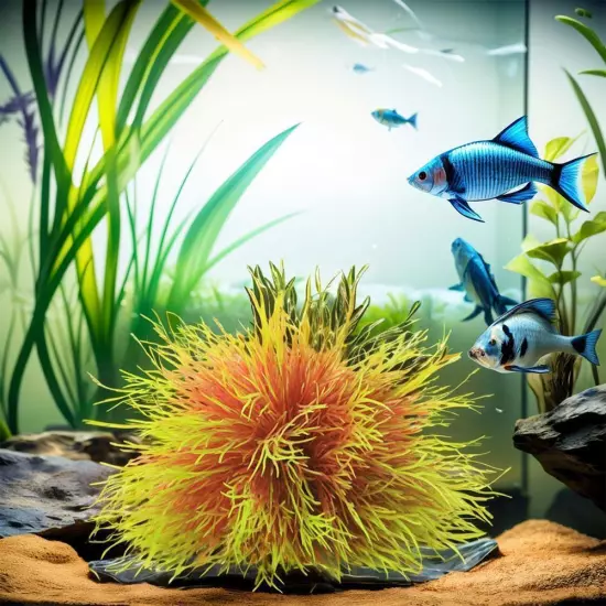 Artificial Aquatic Plastic Plants Aquarium Grass Balls Fish Ornament Tank W2X8