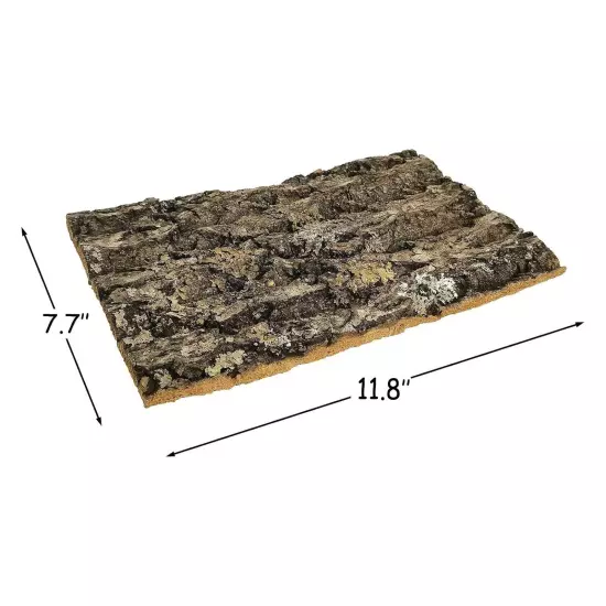 4PCS Cork Tile Background Bark 11.8”Lx7.7”W Reptile Tank Background Terrarium...