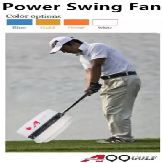 A99 Golf Power Swing Fan Training Practice Indoor Outdoor Aid (M/L, Both Handed)