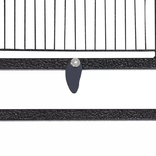 Spacious Metal Cage with Stand for Large Finch Flight Perfect Pet Home,Black