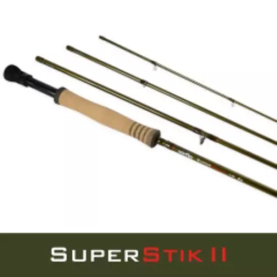 Airflo Super Stik 2 Trout Sea Trout Salmon Fly Fishing Rod with Protective Cordu