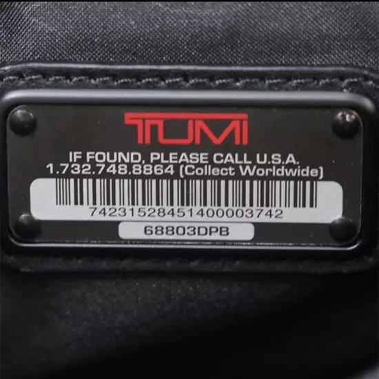 Tumi Black Union Mini By Cooper Collaboration