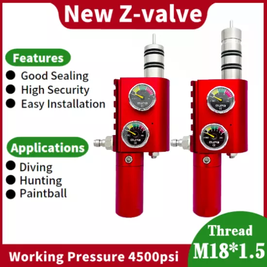 Z-Valve PCP 4500PSI Adjustable Regulating Pressure Regulator CO2 Compressed Air