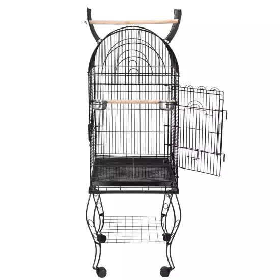 Multiple Sizes Rolling Bird Cage for Small Parrot Cockatiel Parakeet Cage Play