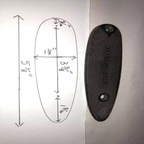 Winchester Rifle/Shotgun Flat Butt Plate-#379