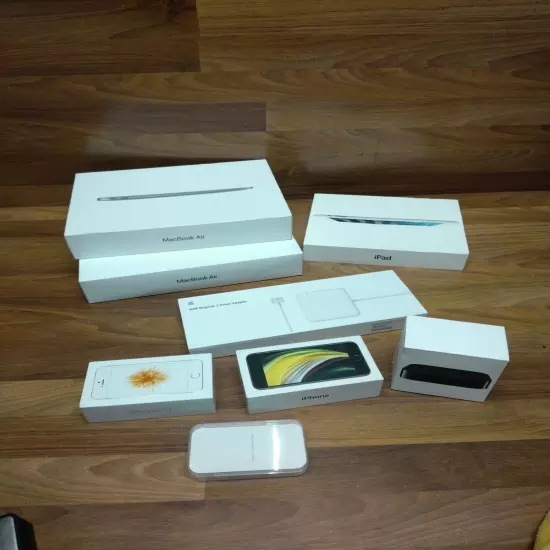 Lot of 7 Empty Apple Product Boxes OEM Great Condition - Apple Watch MacBook Air