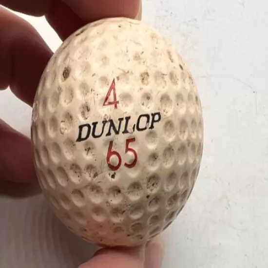 VINTAGE DUNLOP 4 65 OLD GOLF BALL COLECTABLE 