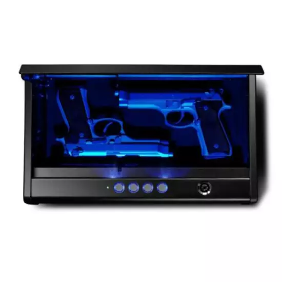 SentrySafe Pistol Safe Interior LED Electronic Combination Dual Lock Steel Black