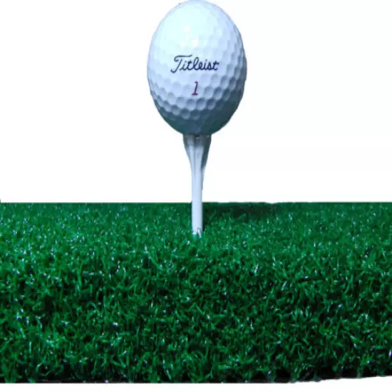 Premium Super Tee Golf Mat - 2 feet x 3 feet Tee Line Mat - Holds A Wooden Tee 