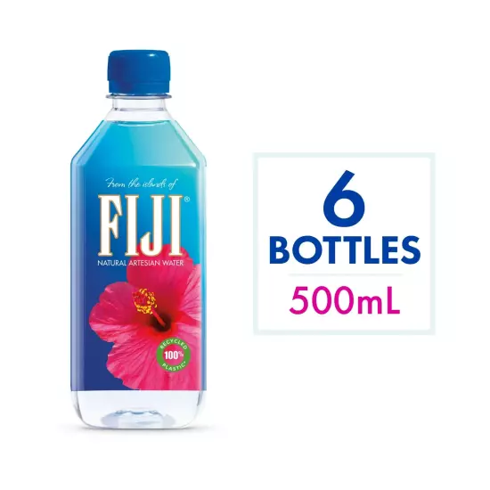 FIJI Natural Artesian Water, 16.9 fl. oz. (Pack of 6 Bottles)