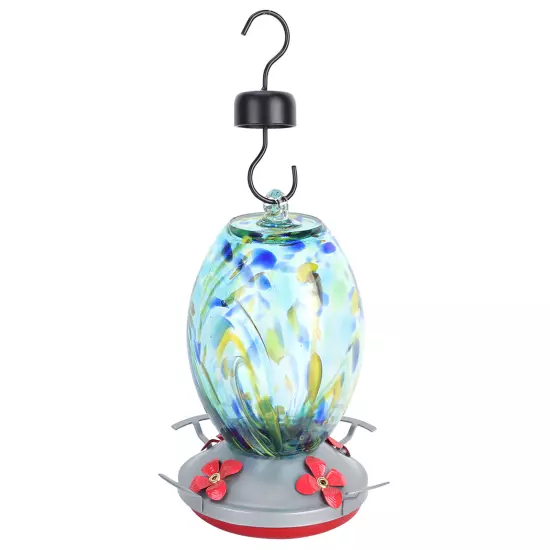 Hummingbirds Water Feeder Colorful Painting Bird Feeding Tool For Garden Deco HD