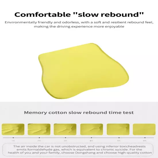 Car Leather Headrest Lumbar Support Rest Neck Pillow Back Cushion Waist Supports